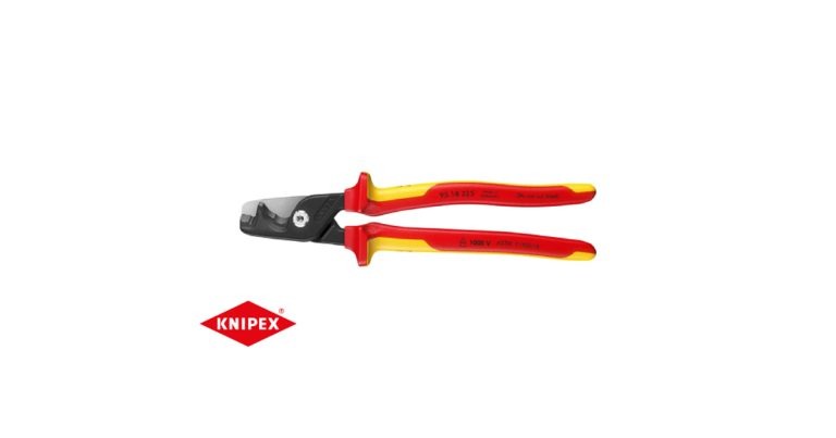 Knipex: 9″ StepCut XL Cable Shears-1000V Insulated