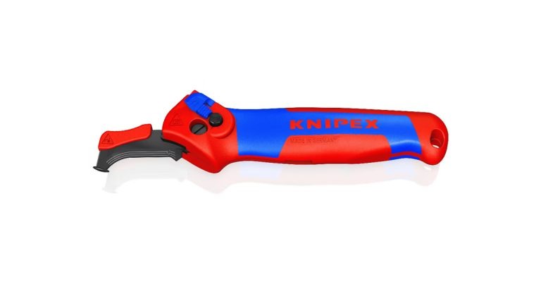 Knipex: Stripping Knife with Guide Shoe and Rachet Function